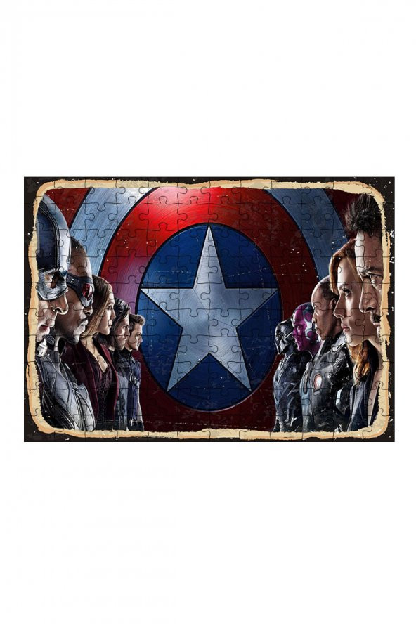 Bedeko Ahşap Mdf Puzzle 120 Parça 25 cm x 35 cm Yapboz Avengers