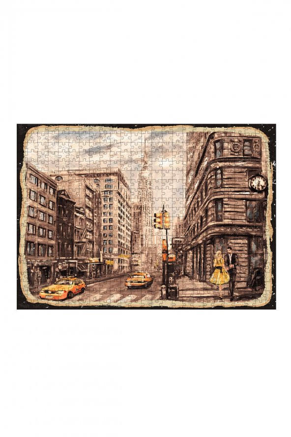 Bedeko Ahşap Mdf Puzzle Yapboz New York Caddeleri 500 Parça 50 cm X 70 Cm