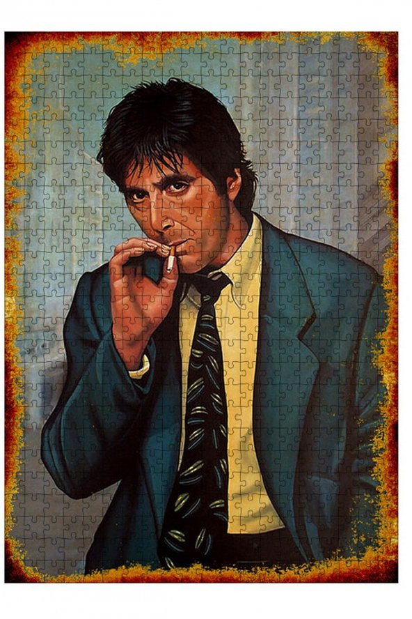 Bedeko Ahşap Mdf Puzzle Yapboz Al Pacino 500 Parça 50 cm X 70 Cm