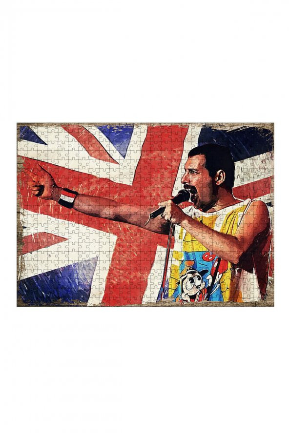 Bedeko Ahşap Mdf Puzzle Yapboz Freddie Mercury 500 Parça 50 cm X 70 Cm