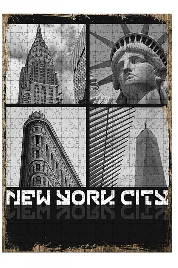 Bedeko Ahşap Mdf Puzzle Yapboz New York Şehri 500 Parça 50 cm X 70 Cm