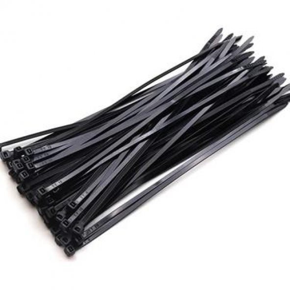Kablo Bağı (Cırt Kelepçe) Siyah 3.5x370MM (100 adet)
