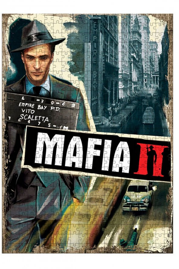 Bedeko Ahşap Mdf Puzzle Yapboz Mafia 2 500 Parça 50 cm X 70 Cm