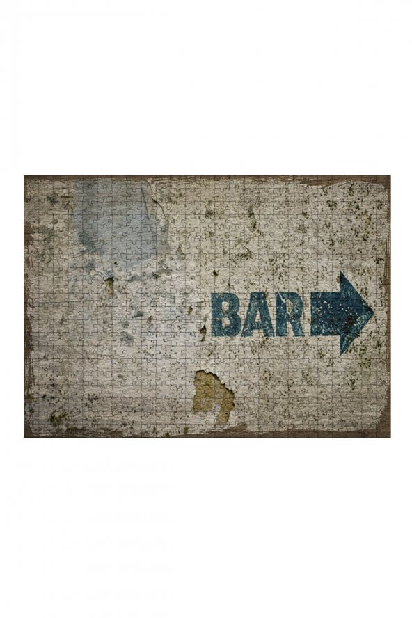 Bedeko Ahşap Mdf Puzzle Yapboz Bar 500 Parça 50 cm X 70 Cm