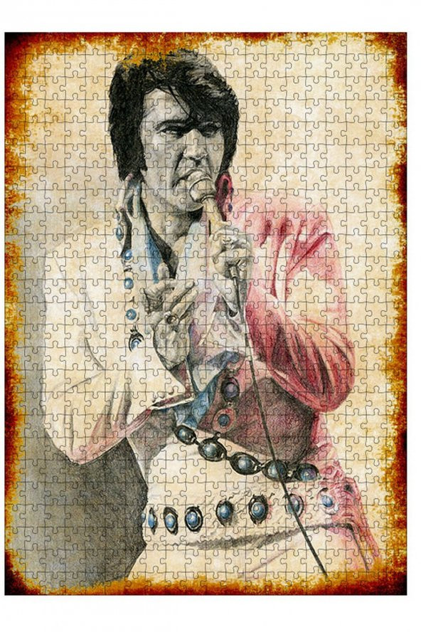 Bedeko Ahşap Mdf Puzzle Yapboz Elvis Presley 500 Parça 50 cm X 70 Cm