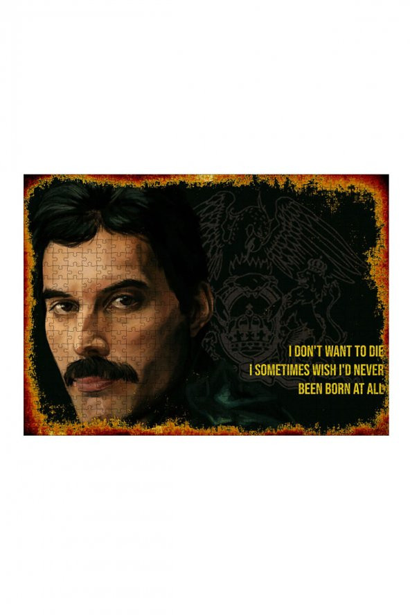 Bedeko Ahşap Mdf Puzzle Yapboz Freddie Mercury 500 Parça 50 cm X 70 Cm