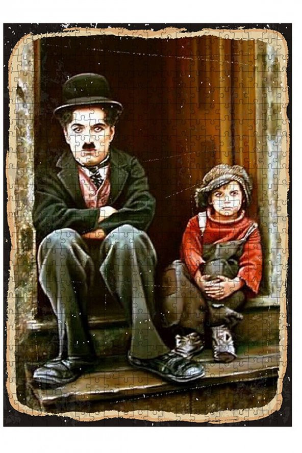 Bedeko Ahşap Mdf Puzzle Yapboz Chaplin Ve Arkadaşı 500 Parça 50 cm X 70 Cm