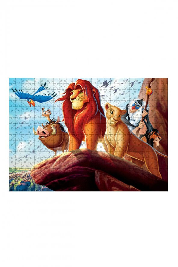 Bedeko Ahşap Mdf Puzzle Yapboz Lion King 500 Parça 50 cm X 70 Cm