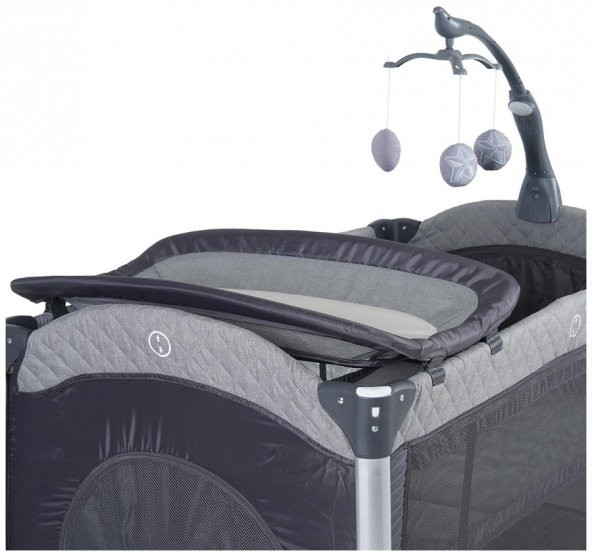 Prego 8032 City Life 70x120 Anne Yanı Beşik Oyun Parkı Yatak - 5