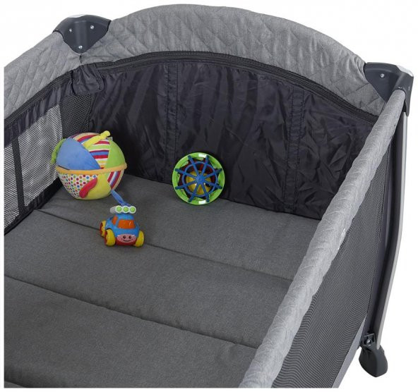 Prego 8032 City Life 70x120 Anne Yanı Beşik Oyun Parkı Yatak - 8