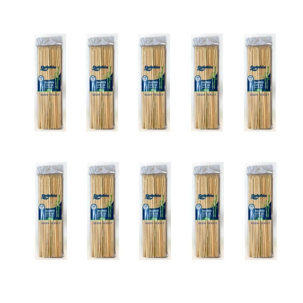 Dolphin Bambu Ahşap Çöp Şiş - 25 Cm. - 100 lü 10 Paket ürün görseli 1