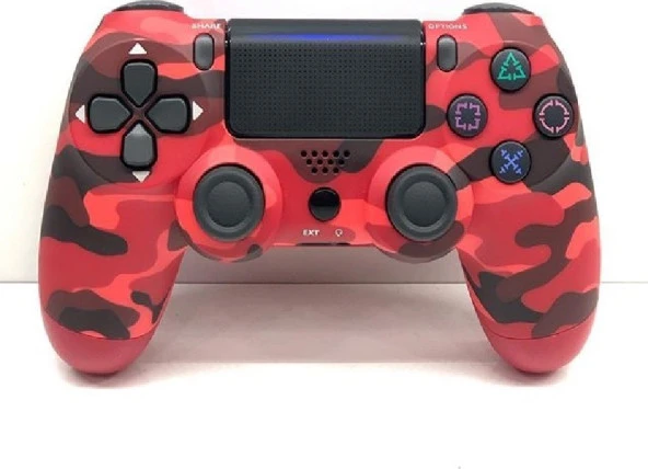 Sony Yeni Nesil Kol PS4 Dualshock 4 V2 Gamepad Kırmızı KamuflajTeşhir