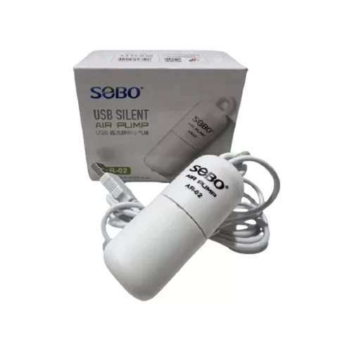 Sobo Usb Şarjlı Sessiz Tek Çıkışlı Mini Akvaryum Hava Motoru 1W 4LT/DAK AR-02