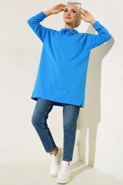 Dik Yaka Tunik Saks - Resim 2