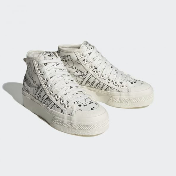 ADİDAS NIZZA PLATFORM MID X MOO KADIN SPOR AYAKKABI-ID4205 - 4