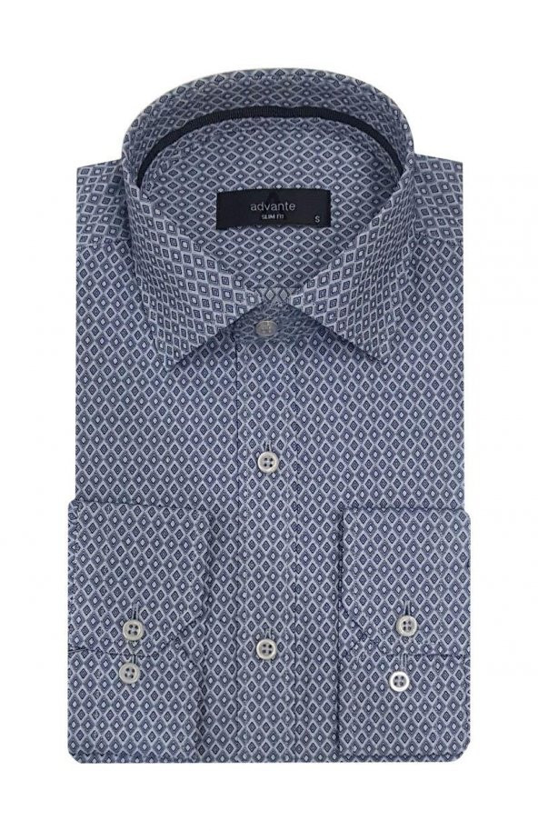 Advante Slim Fit Pamuk Saten Erkek Gömlek - 4925