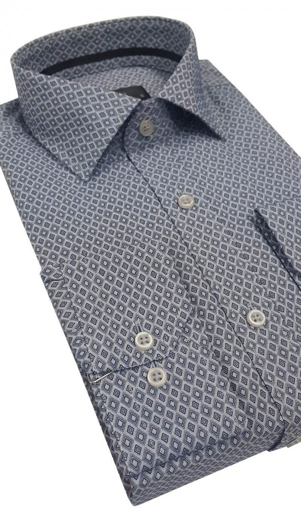 Advante Slim Fit Pamuk Saten Erkek Gömlek - 4925 - Resim 3