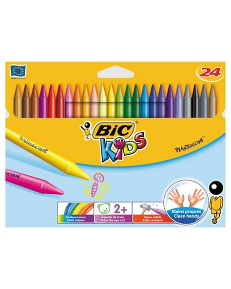 Bic Kids Plastidecor 24lü Pastel Boya Seti