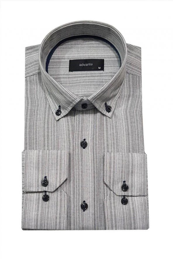 Advante Uzun Kol Klasik Erkek Gömlek - 8