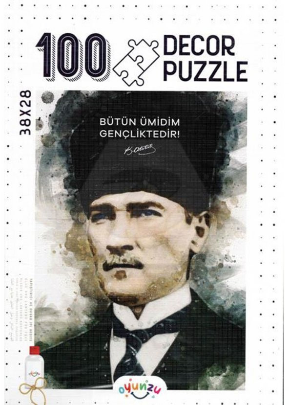 100 Parça Atatürk Dekor Puzzle Decor Pazıl