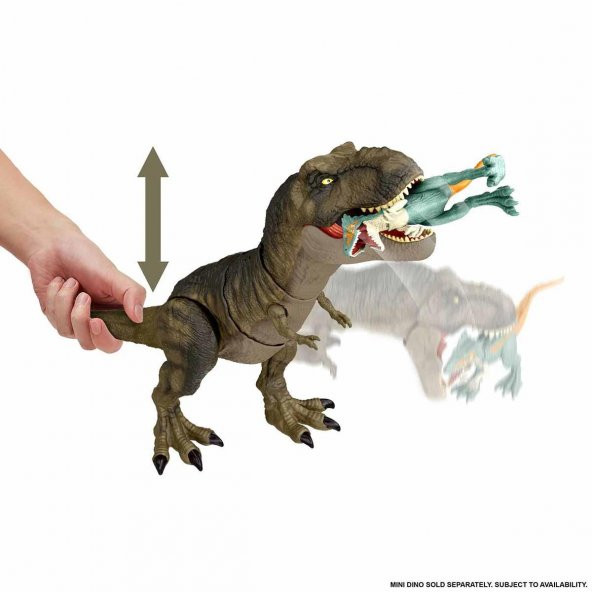 Jurassıc World Dominion Güçlü Isırıklar Tyrannosaurus Rex Dinozor Aksiyon Figürü - 5