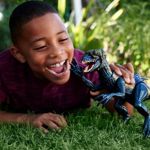 Jurassıc World Tehlikeli Takip Dinozor Figürü Track N Attack Indoraptor - 5