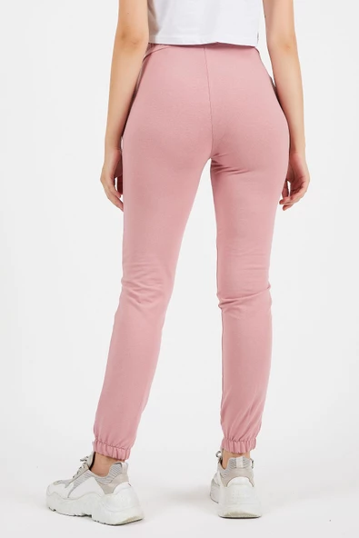 Ortası Arabiye Detaylı Paçası Baskılı Eşofman Altı 9076 - 11