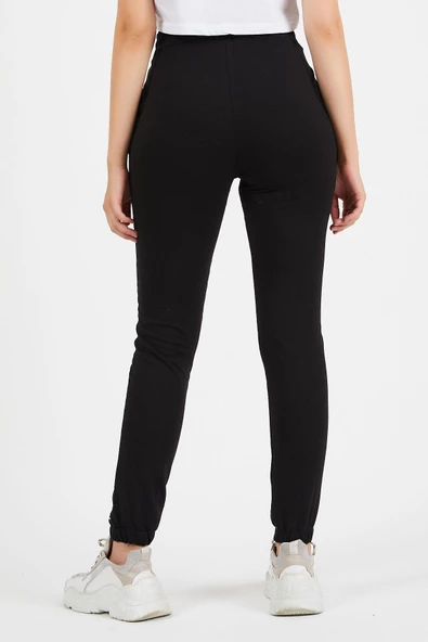 Ortası Arabiye Detaylı Paçası Baskılı Eşofman Altı 9076 - 7