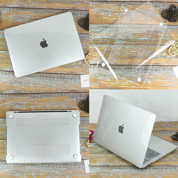 Macbook Air Kılıf 15.3 inç M2-M4-M3, Parlak Kristal Kılıf (15” Air) A2941 A3114 A3241 İle Uyumlu - 5