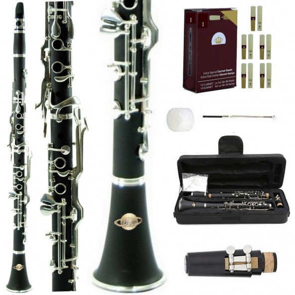 SATURN SOL KLARNET 4 YÜZÜKLÜ TÜRK MÜZİĞİ KLARNETİ FULL SET