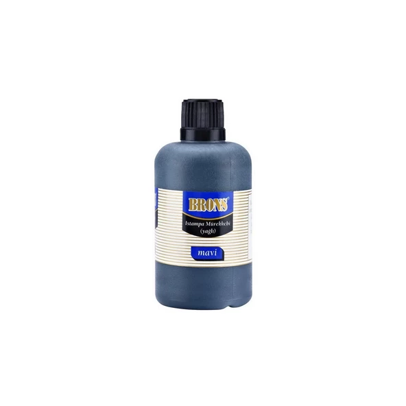 BRONS ISTAMPA MÜREKKEBİ MAVİ 500 gram