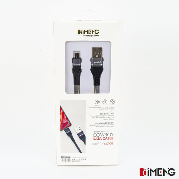 İmeng Huawei MatePad T8 Kids Edition İle Uyumlu 3.1A UsbA to Micro Örgülü Data ve Şarj Hızlı Kablosu Gri - 6