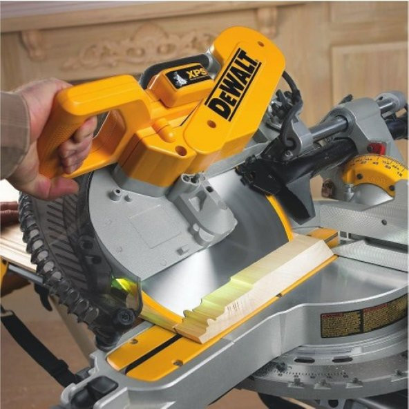 Dewalt Gönye Testere Sağ/sol Zıvanalı ve Raylı 305MM 1675WATT DWS780 - 4