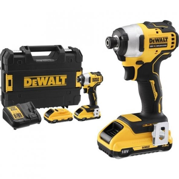 Dewalt Dcf809l2t 18 V 3 Ah Kompakt Kömürsüz Akülü Darbeli Matkap