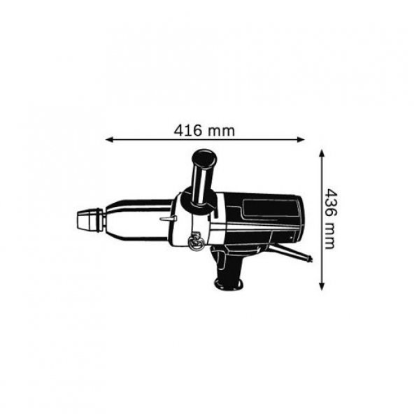 Bosch GDS 24-Profesyonel 800 Watt Elektrikli Darbeli Somun Sıkma Makinası - 2