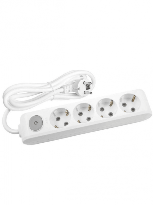 Viko Multi Let (4Lü) Dörtlü Priz Topraklı Anahtarlı Kablolu 2 (İki) Metre (2 Adet)