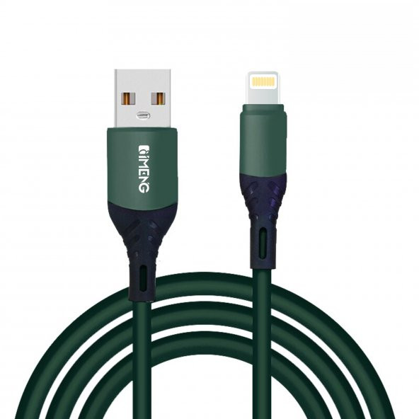 İmeng Apple iPad 4 6A 100W UsbA to Lightning Data ve Hızlı Şarj Kablosu Yeşil