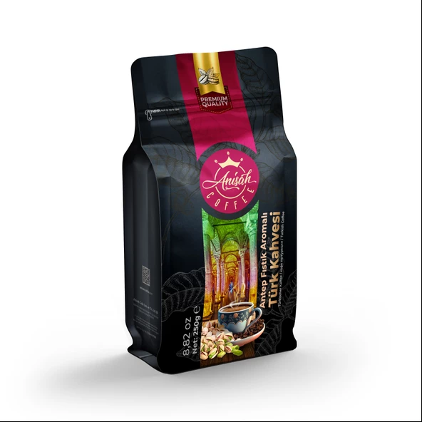 ANİŞAH ANTEP FISTIKLI AROMALI TÜRK KAHVESİ 250 GR
