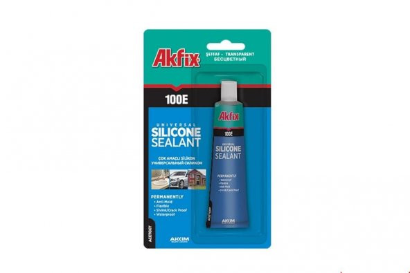 AKFİX SA111 SİLİKON TÜP 50ML ŞEFFAF