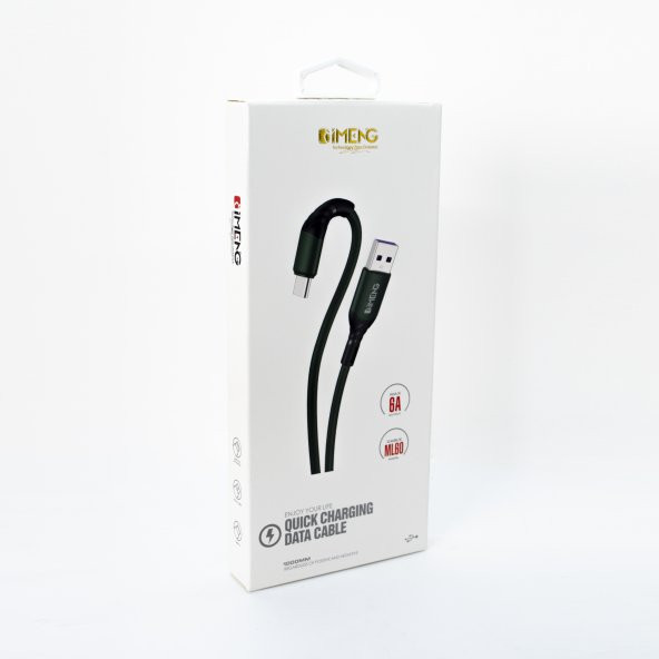 İmeng Lenovo Tab E10 TB-X104F 6A 100W UsbA to Micro Data ve Hızlı Şarj Kablosu Yeşil - 5