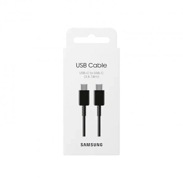 Samsung EP-DX310J 3A 60W Type-C To Type-C Data ve Şarj Kablo 1.8Metre Siyah Samsung Türkiye Garantili - 4