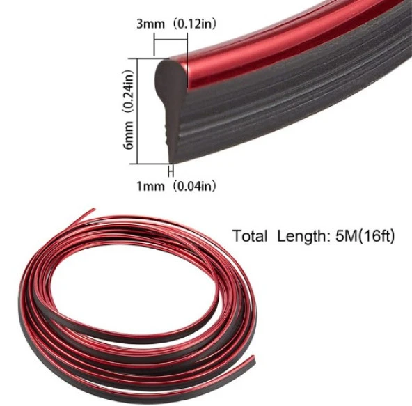 Araba Dekorasyon Şeridi 5 Metre Trim Şeridi - 4