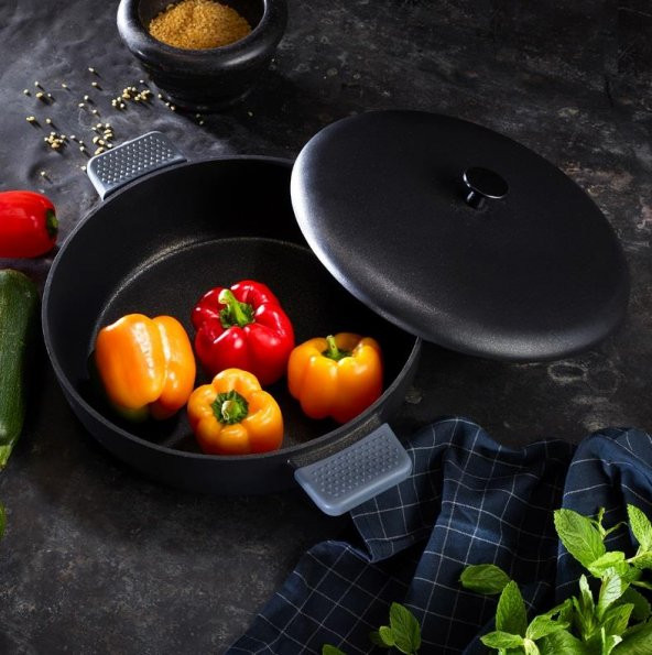 Aryıldız Döküm Tencere Pro Grade Kısa 28cm - 3