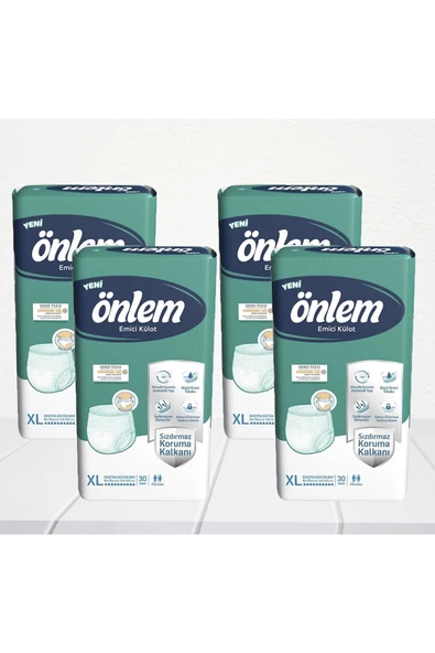 Önlem Emici Külot Ekstra Büyük Boy XL 30'lu 4 Adet Hasta Bezi