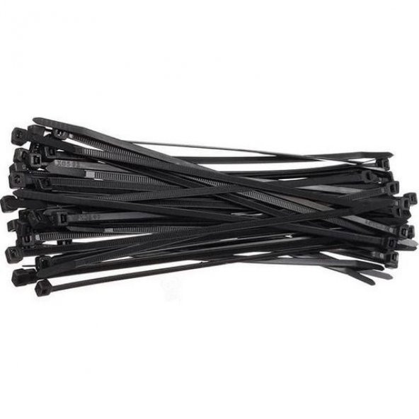 Zenith Kablo Bağı & Plastik Kelepçe & Cırt Kelepçe 3,6X300 mm Siyah 100 Adet