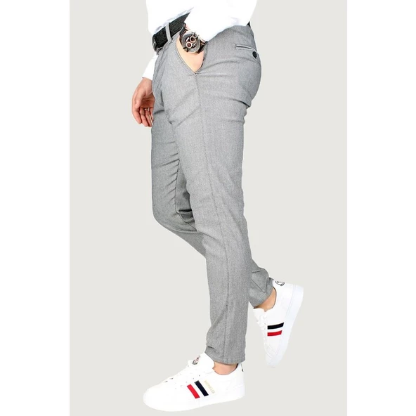 Captiva İtalyan Kesim Slim Fit Erkek Keten Pantolon-5419 - 5