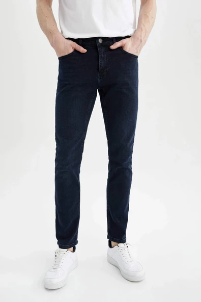 Black Lee Denim Regular Fİt Likralı Erkek Petek Desen Kot Pantolon-5398 - 3