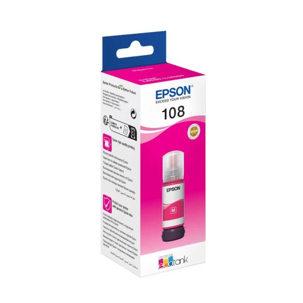 Epson 108 Mürekkep Orj. L8050, L18050 Magenta 70ml - Resim 2