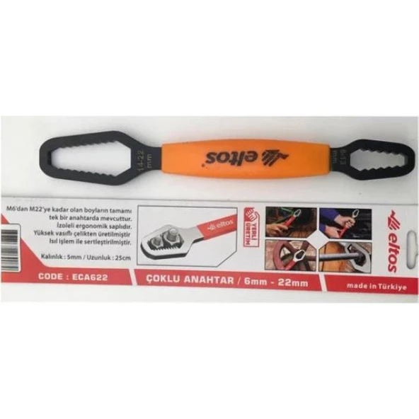 Eltos Çoklu Evrensel Anahtar 6 mm - 22 mm ECA622 - 4