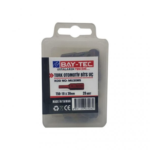 Bay-Tec Tork Otomotiv Bits Ucu Kısa T50-10x30 mm (20 Adet) MU2085 - 3
